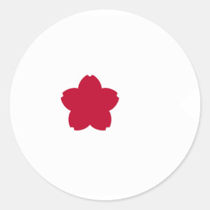 Sticker Rond Niveau de commandant, drapeau du Japon