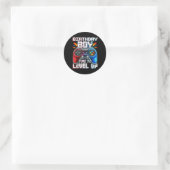 Sticker Rond Niveau de jeu vidéo Game Birthday (Sac)
