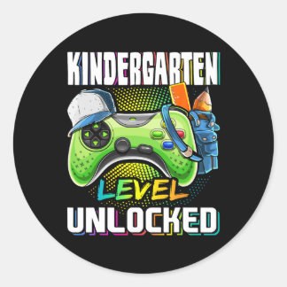 Sticker Rond Niveau Maternelle Débloqué Jeu Vidéo Byck To Sch