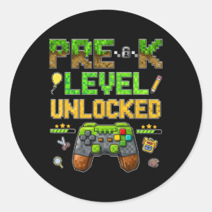 Sticker Rond Niveau pré-maternelle débloqué Ck pour écolier gar