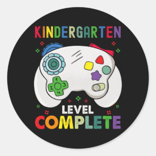 Sticker Rond Niveau Terminé Dernier Jour D'Études