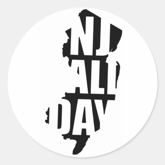 Sticker Rond njallday (Devant)
