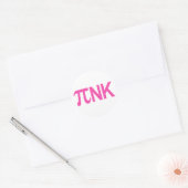 STICKER ROND NK PI PINK (Enveloppe)
