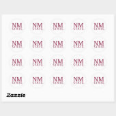 Sticker Rond NM State (Feuille)