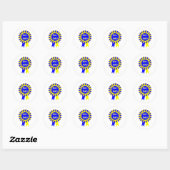 Sticker Rond No 1 papa (Feuille)