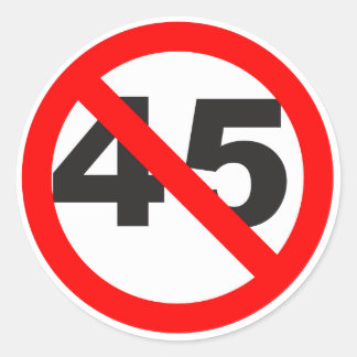 STICKER ROND NO 45
