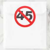 STICKER ROND NO 45 (Sac)