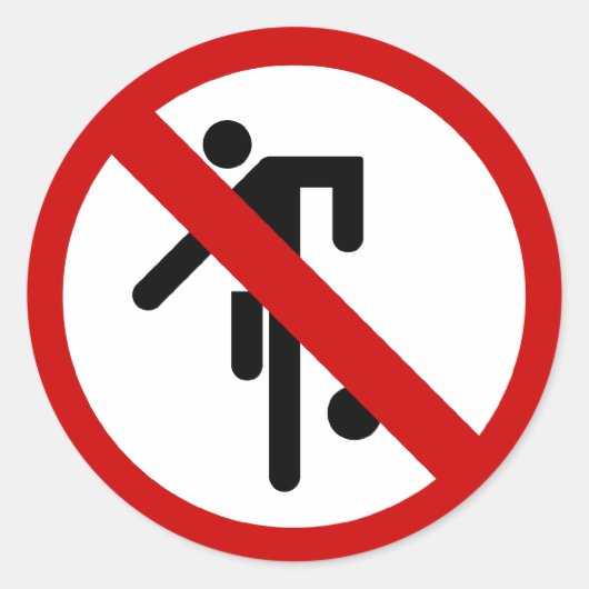 Sticker Rond NO Ball Games ⚠ Thai Park ⚠ (Devant)