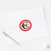 Sticker Rond No Euro (Enveloppe)