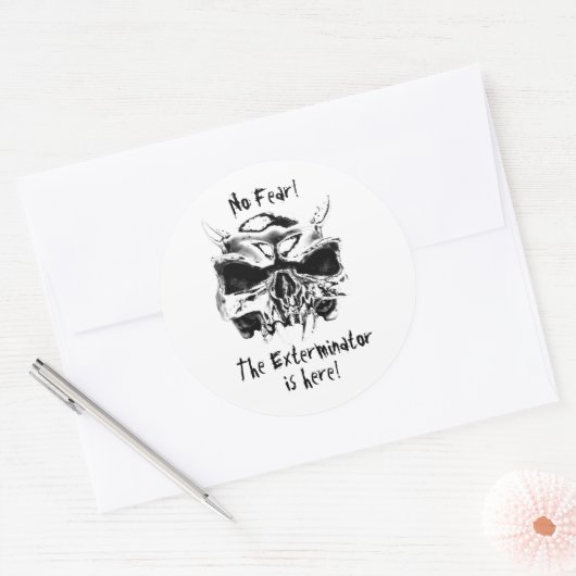 Sticker Rond No Fear ! (Enveloppe)