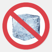 Sticker Rond No ICE (Devant)