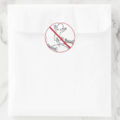 Sticker Rond No Jumping on the Bed! (Sac)