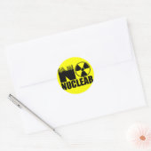 STICKER ROND NO NUCLEAR MONO (Enveloppe)