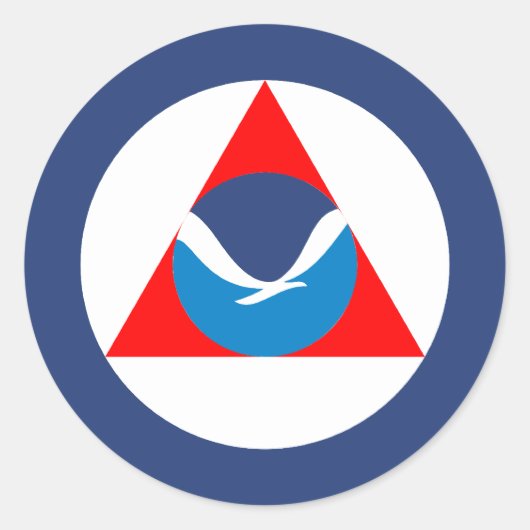 Sticker Rond Noaa, États-Unis (Devant)