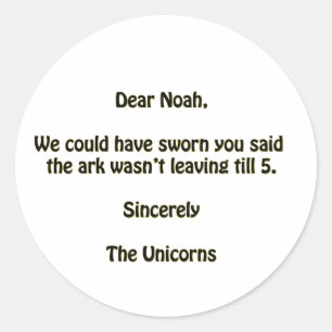 Sticker Rond Noah