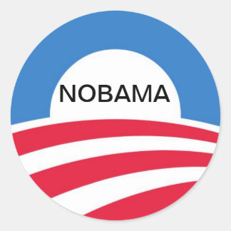 STICKER ROND NOBAMA