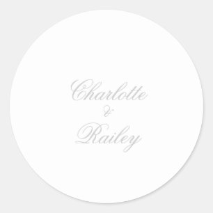 Sticker Rond Noces d'argent