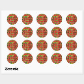 Sticker Rond Noche Buenas (Feuille)