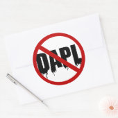 Sticker Rond #NoDAPL (Enveloppe)