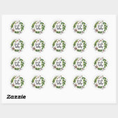Sticker Rond Noël (Feuille)