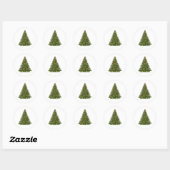 Sticker Rond Noël (Feuille)