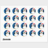 Sticker Rond noël (Feuille)