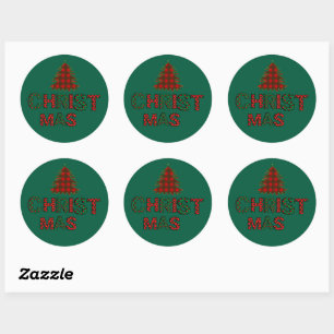 Sticker Rond Noël