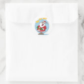 Sticker Rond Noël (Sac)