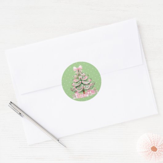 Sticker Rond Noël (Enveloppe)