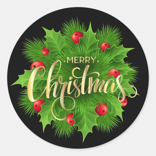 Sticker Rond Noël (Devant)
