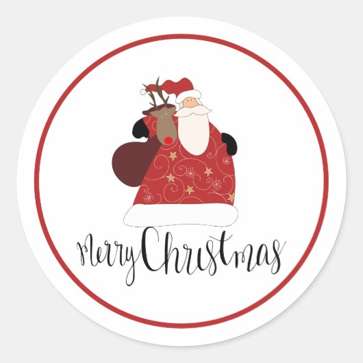 Sticker Rond Noël (Devant)