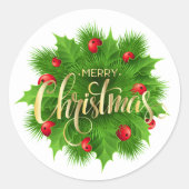 Sticker Rond Noël (Devant)