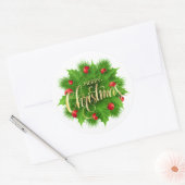 Sticker Rond Noël (Enveloppe)