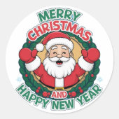 Sticker Rond Noël (Devant)