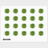 Sticker Rond Noël (Feuille)