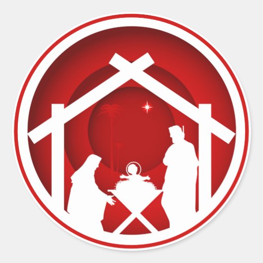 Sticker Rond Noël (Devant)