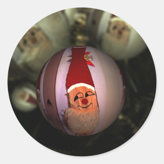 Sticker Rond Noël 023 (Devant)