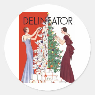 Sticker Rond Noël 1932 de cru