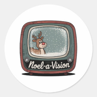 Sticker Rond Noel-a-Vision