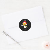 Sticker Rond Noël Abeille Chante Abeille Joyeuse ! (Enveloppe)