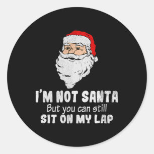 Sticker Rond Noël adulte drôle coquin inapproprié