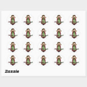 Sticker Rond Noël Angel D1 Design (Feuille)