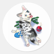 Noël au chiot mignon