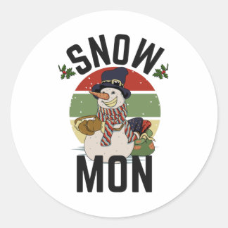 Sticker Rond Noël au Rasta Reggae en Jamaïque Amateurs de regga