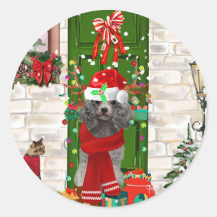 Sticker Rond Noël aux canicules