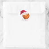Sticker Rond Noël basket-ball (Sac)