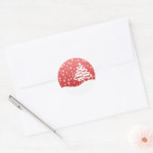 Sticker Rond Noël blanc (Enveloppe)