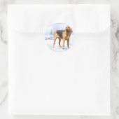 Sticker Rond Noel Bloodhound (Sac)