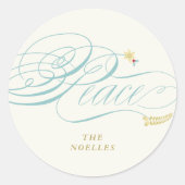 Sticker Rond Noël Calcul de la Paix (Devant)
