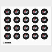 Sticker Rond Noël Dancing Nutcracker Ballet Dance Femmes Ki (Feuille)